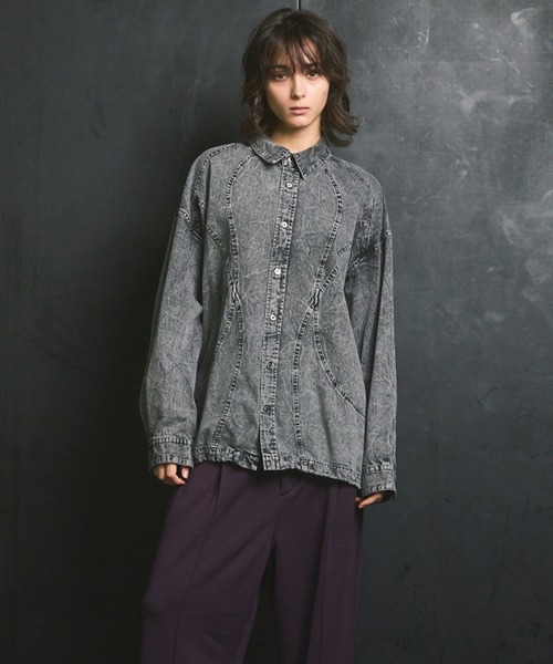 MAISON SPECIAL（メゾンスペシャル） シャツ 「UNISEX」Denim Curved