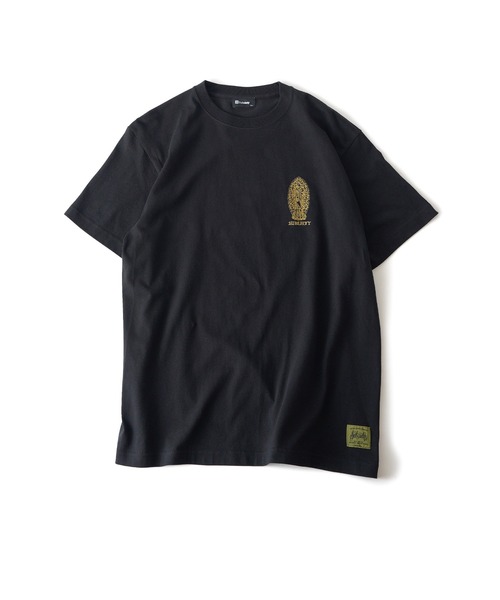 「Subciety」 半袖Tシャツ MEDIUM ホワイト×ゴールド メンズ_画像5