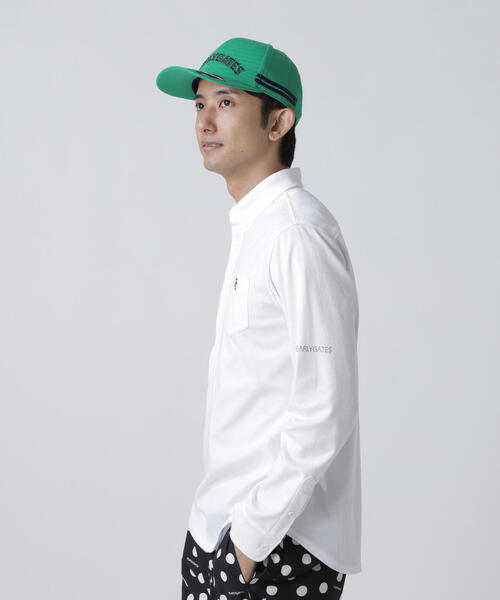 PEARLY GATES（パーリーゲイツ） ポロシャツ TCドットジャガード長袖