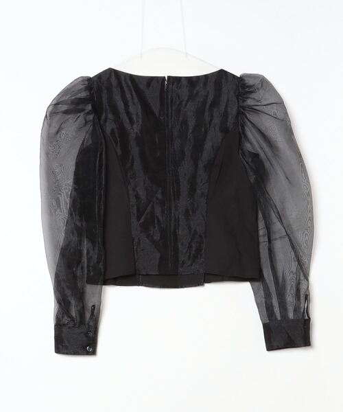 【中古】コルピエロ ミューズ ドゥーズィエム クラス Tulle ブラウス 長袖 シアー 黒  24051520201010 レディース コルピエロ COL PIERROT ミューズ ドゥーズィエム クラス 24SS Tulle
