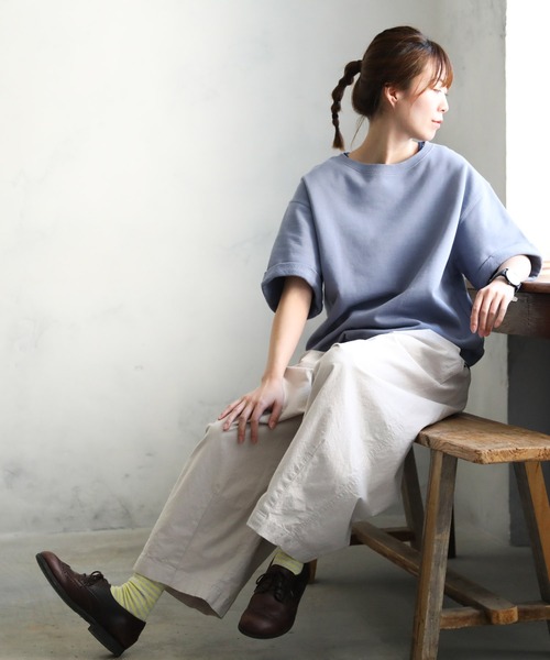 「soulberry」 スウェットカットソー L ブルーグレー レディース_画像5