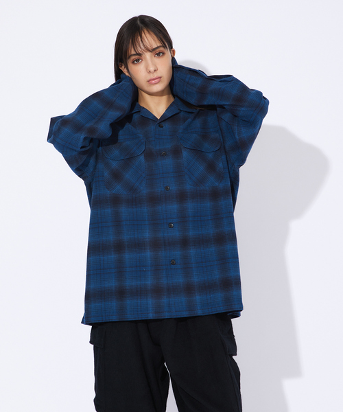 PENDLETON / 60s/長袖シャツ/L/--/BLU// PENDLETON（ペンドルトン） 長袖シャツ L ブルー系その他 メンズ
