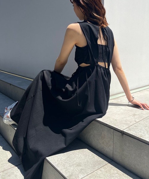 「Chico」 ノースリーブワンピース FREE グリーン レディース_画像5