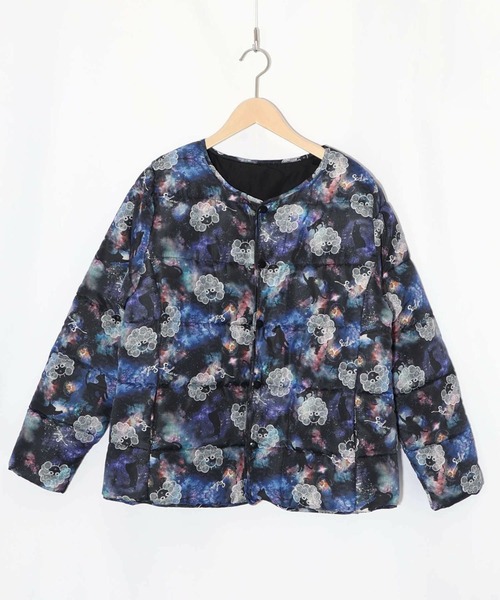 ScoLar（スカラー） ブルゾン アウター スカラーちゃん×宇宙×ネコ柄