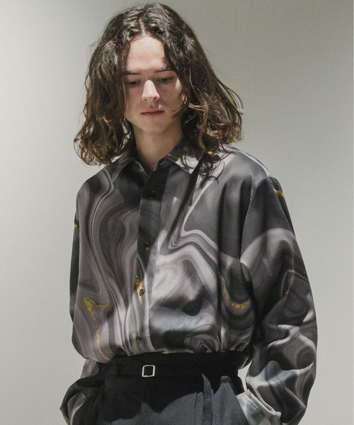 「Casper John」 長袖シャツ X-SMALL ベージュ メンズ_画像4