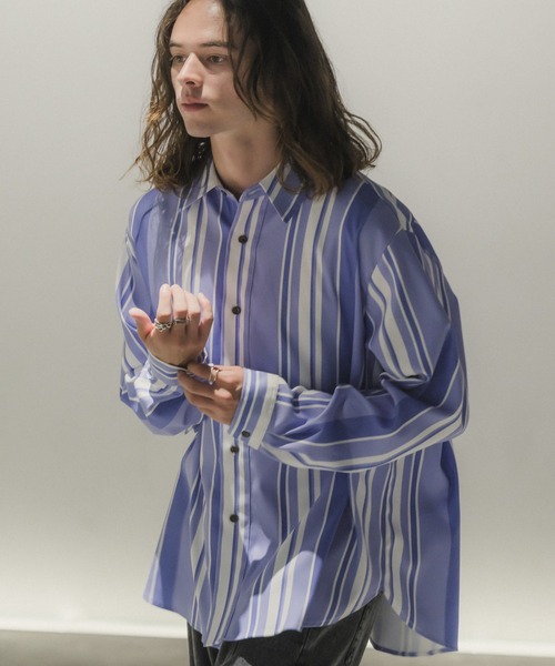 「Casper John」 長袖シャツ X-SMALL ベージュ メンズ_画像7