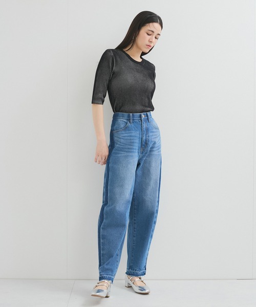 「LE CERCLE par rope'」 7分袖カットソー FREE ブラック系その他 レディース_画像3