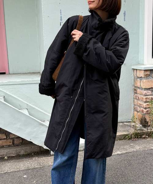 CANAL JEAN（キャナルジーン） ステンカラーコート ONE SIZE ブラック