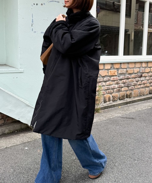 CANAL JEAN（キャナルジーン） ステンカラーコート ONE SIZE ブラック