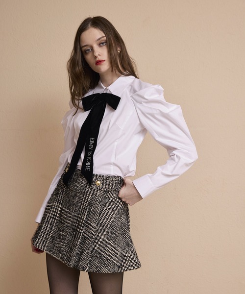 EIMY ISTOIRE（エイミーイストワール） スカート ツイードタックミニ