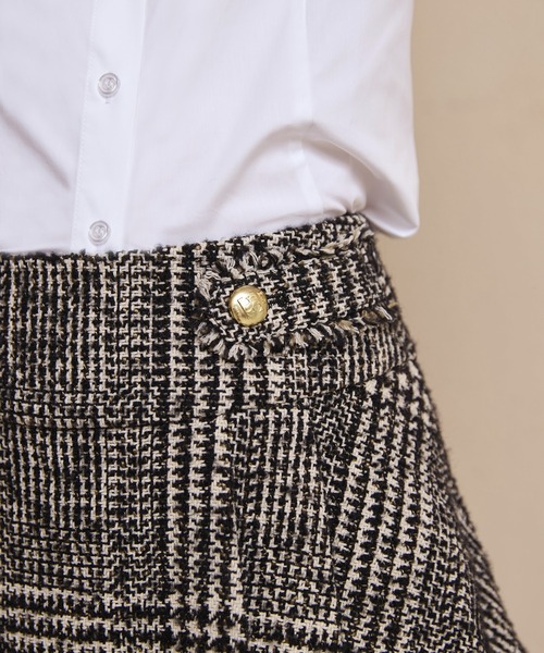 EIMY ISTOIRE（エイミーイストワール） スカート ツイードタックミニ