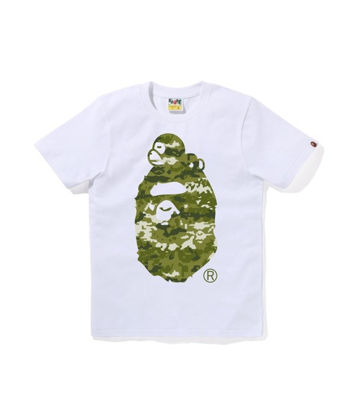 美品！ape レディース　Tシャツ A BATHING APE（アベイシングエイプ） tシャツ COLOR CAMO BIG APE