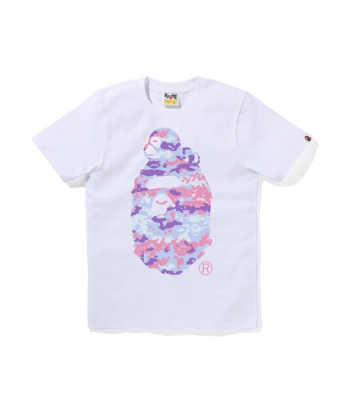 美品！ape レディース　Tシャツ A BATHING APE（アベイシングエイプ） tシャツ MULTI PIXEL CAMO MILO
