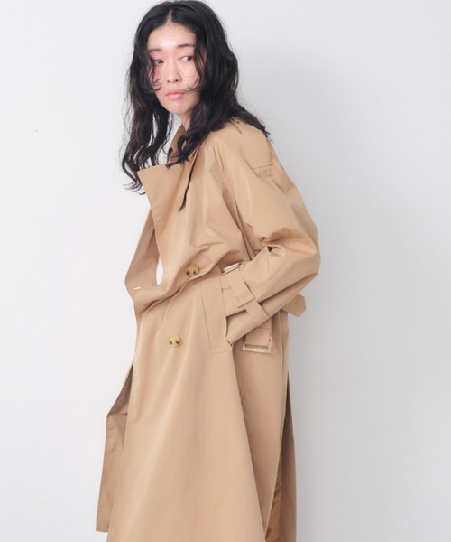 PRADA（プラダ） ステンカラーコート 40 ベージュ レディース