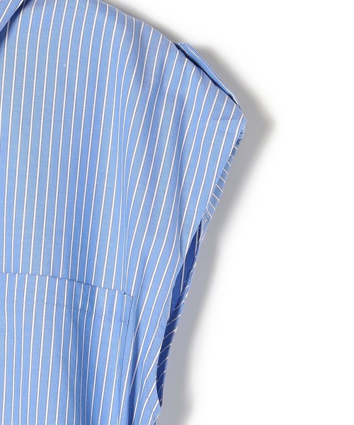 「SHIPS.me」 ノースリーブワンピース - ブルー レディース_画像5