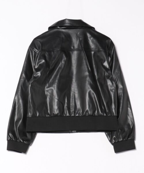 Sibra（シブラ） レザージャケット ライダース フェイクレザーショート
