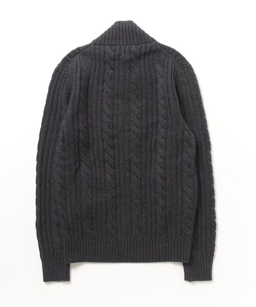 BAFY」 ニットカーディガン 44 ダークグレー メンズ BAFY＞CABLE KNIT 