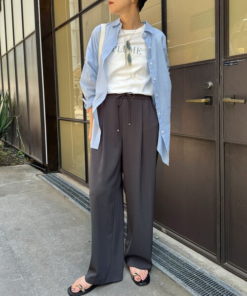 「NOLLEY'S Sophi」 イージーパンツ 38 ホワイト レディース_画像4