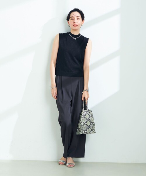 「NOLLEY'S Sophi」 イージーパンツ 38 ホワイト レディース_画像5