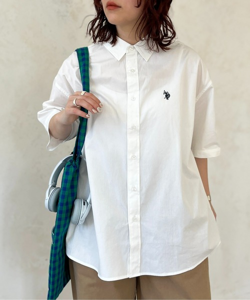 「U.S. POLO ASSN.」 半袖シャツ MEDIUM ブルー メンズ_画像7