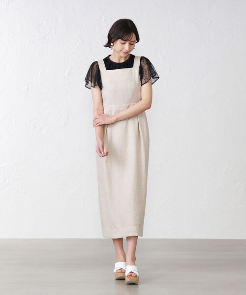 「EPOCA THE SHOP」 サロペットスカート 36 グリーン系その他7 レディース_画像2