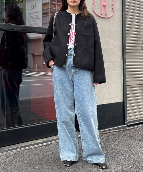 トラディショナルウェザーウェアー　ブルゾン　ブラック Traditional Weatherwear トラディショナルウェザーウェア WORK JACKET