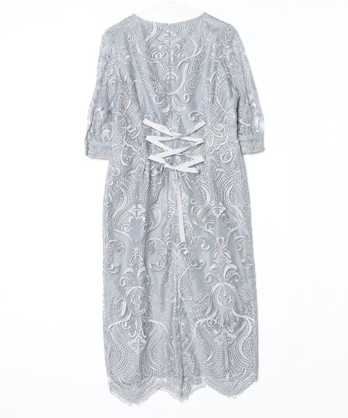 「PREFERIR」 半袖ワンピース MEDIUM グレー レディースの画像