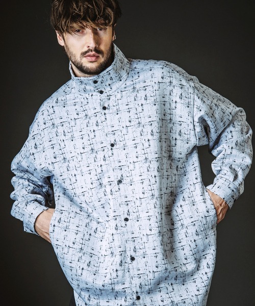 NO ID.（ノーアイディー） シャツ 「NO ID.」High Collar Long Check