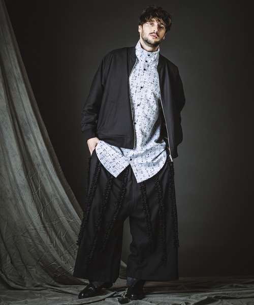 NO ID.（ノーアイディー） シャツ 「NO ID.」High Collar Long Check