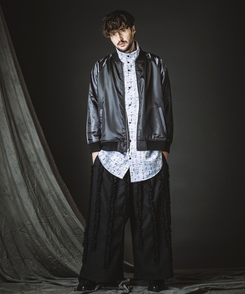 NO ID.（ノーアイディー） シャツ 「NO ID.」High Collar Long Check
