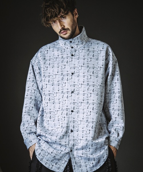 あっくん　GUCCI、No.ID シャツ NO ID.（ノーアイディー） シャツ 「NO ID.」High Collar Long Check