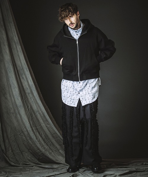 NO ID.（ノーアイディー） シャツ 「NO ID.」High Collar Long Check