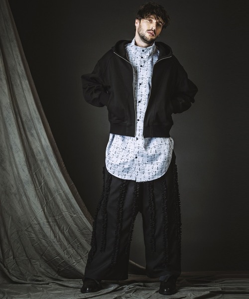 NO ID.（ノーアイディー） シャツ 「NO ID.」High Collar Long Check