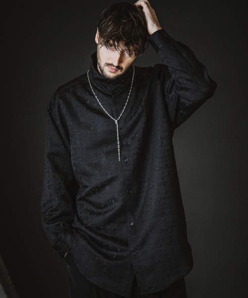 あっくん　GUCCI、No.ID シャツ NO ID.（ノーアイディー） シャツ 「NO ID.」High Collar Long Check