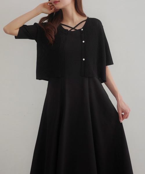 「CENEA」 コンビワンピース X-LARGE グレイッシュベージュ レディース_画像2