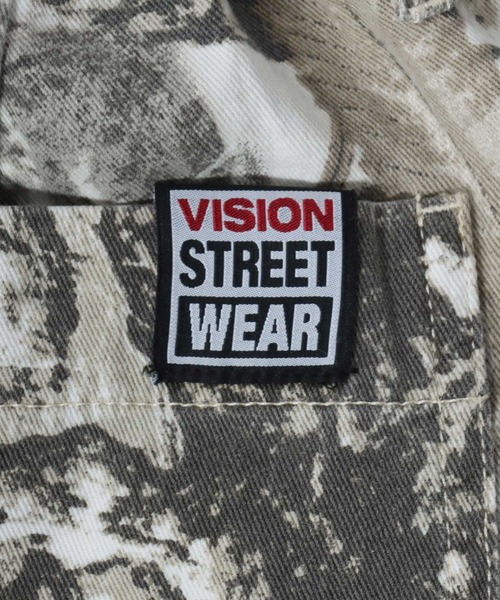 「VISION STREET WEAR」 デニムハーフパンツ M ブラック メンズ_画像3