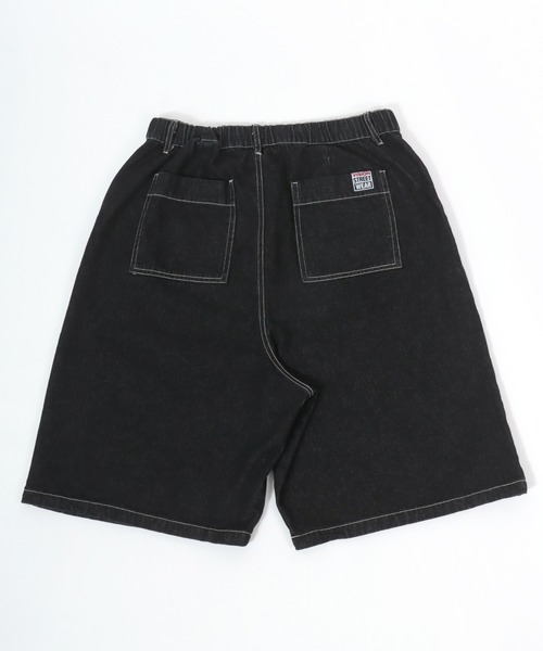 「VISION STREET WEAR」 デニムハーフパンツ M ブラック メンズ_画像7