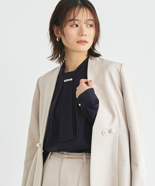 「RUIRUE BOUTIQUE」 長袖ブラウス L ブラック レディース_画像7