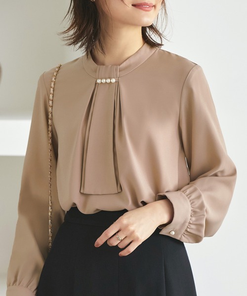 「RUIRUE BOUTIQUE」 長袖ブラウス L ブラック レディース_画像9