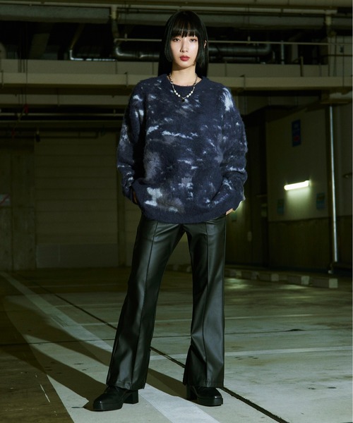 「Ellno Loset」 長袖ニット LARGE ブルー メンズ_画像2