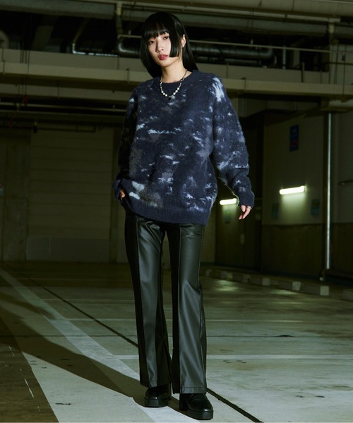 「Ellno Loset」 長袖ニット LARGE ブルー メンズ_画像3