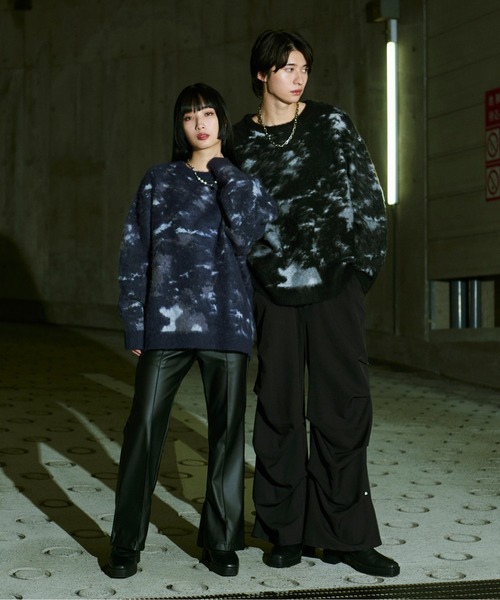 「Ellno Loset」 長袖ニット LARGE ブルー メンズ_画像7