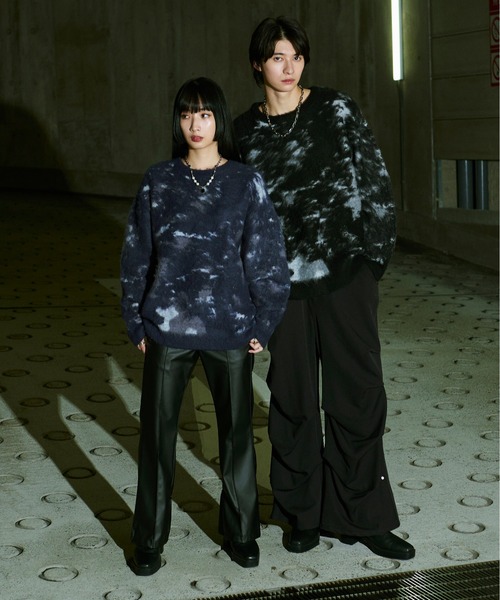 「Ellno Loset」 長袖ニット LARGE ブルー メンズ_画像9