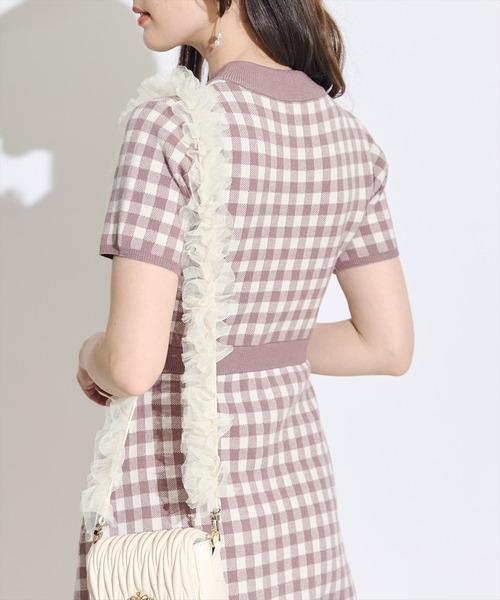 「SWINGLE」 ニットワンピース FREE レッド系その他5 レディース_画像9