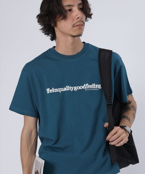 ffein tシャツ 「FFEIN（フェイン）」センターロゴ3D刺繍ショート丈T