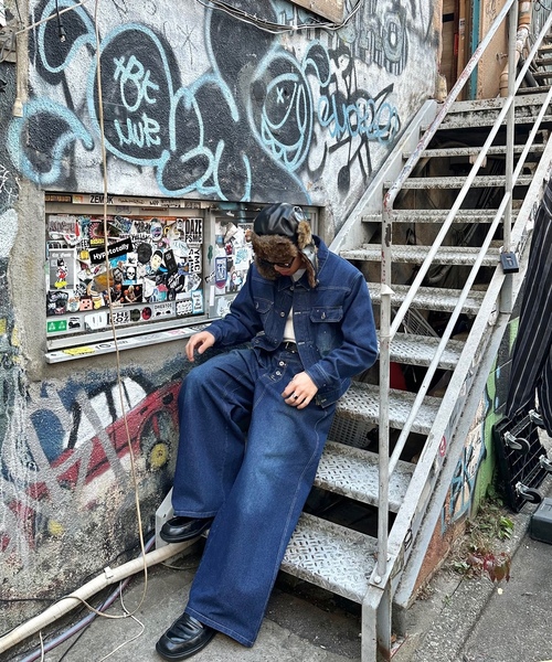 「MandO（Auntie Rosa）」 デニムパンツ MEDIUM インディゴブルー メンズ_画像8