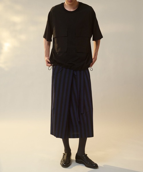 UJOH（ウジョー） tシャツ 「UJOH HOMME/ウジョー」Switching BOX T