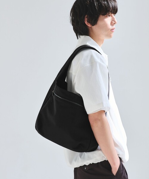 【ニュースペーパーバッグ】リップストップ　ブラック　ショルダー　ビンテージ セール】【United Athle】heavy canvas newspaper bag / ヘヴィー
