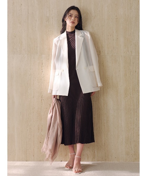ワンピース 「XSサイズあり」セミマーメイドニットワンピースの画像