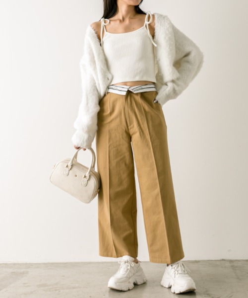 「OLIVE des OLIVE」 ニットカーディガン FREE ラベンダー レディース_画像6